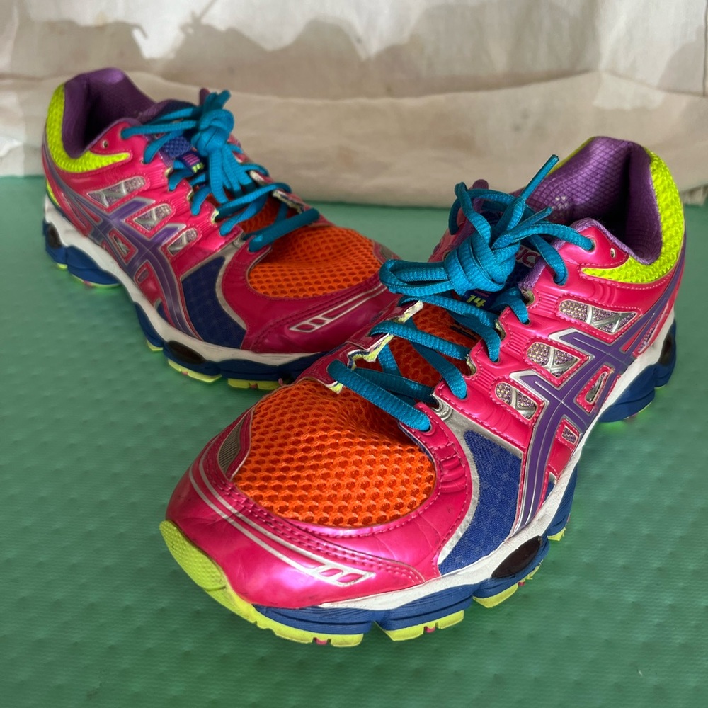 Asics Women's Multicolor Neon Athletic Shoes